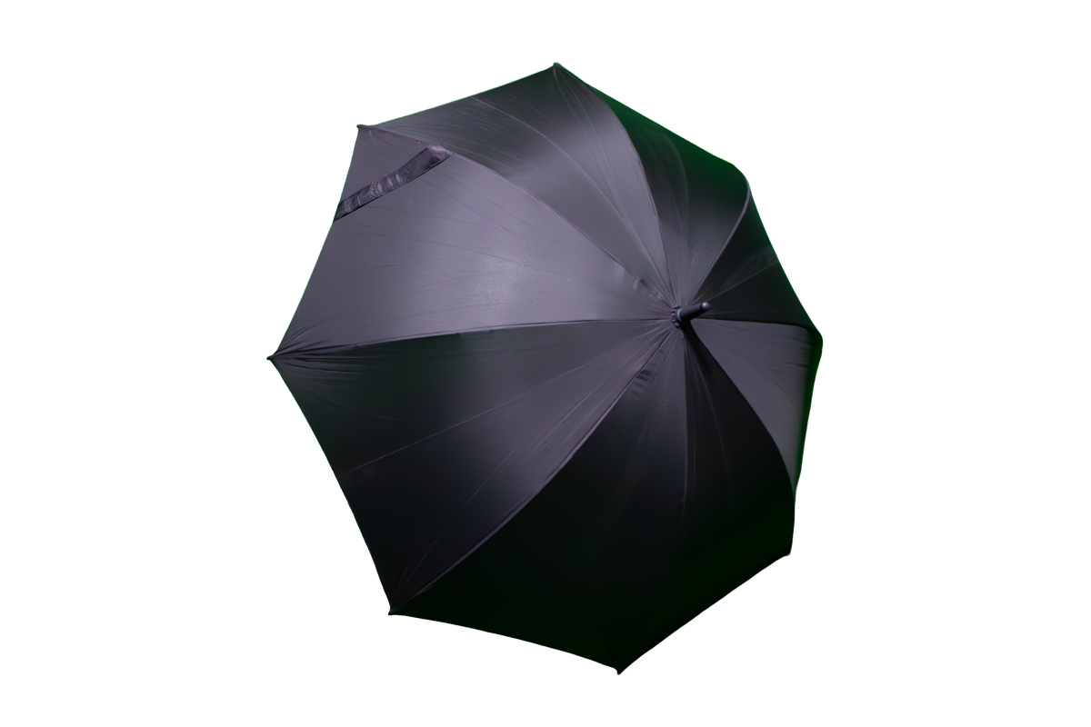 Stockschirm, schwarz-rot (1 Stück)